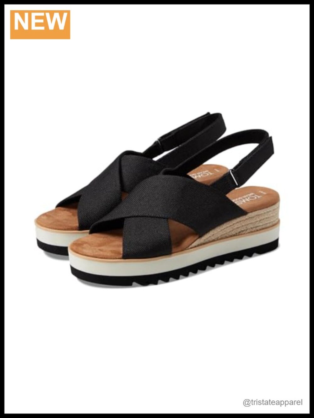 Diana Crossover Platform Wedge Sandals Textile Ankle Strap Casual